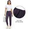 image:imageM MAELREG Womens Golf Pants Lightweight Quick Dry Ankle Zip Track PantsDark Purple