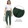 image:imageM MAELREG Womens Golf Pants Lightweight Quick Dry Ankle Zip Track PantsForest Green