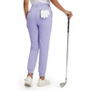 image:imageM MAELREG Womens Golf Pants Lightweight Quick Dry Ankle Zip Track PantsLavender