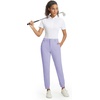 image:imageM MAELREG Womens Golf Pants Lightweight Quick Dry Ankle Zip Track PantsLavender