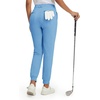 image:imageM MAELREG Womens Golf Pants Lightweight Quick Dry Ankle Zip Track PantsMisty Blue