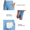 image:imageM MAELREG Womens Golf Pants Lightweight Quick Dry Ankle Zip Track PantsMisty Blue