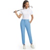 image:imageM MAELREG Womens Golf Pants Lightweight Quick Dry Ankle Zip Track PantsMisty Blue