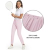 image:imageM MAELREG Womens Golf Pants Lightweight Quick Dry Ankle Zip Track PantsPale Pink