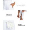 image:imageM MAELREG Womens Golf Pants Lightweight Quick Dry Ankle Zip Track PantsWhite