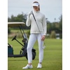 image:imageM MAELREG Womens Golf Pants Lightweight Quick Dry Ankle Zip Track PantsWhite