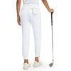 image:imageM MAELREG Womens Golf Pants Lightweight Quick Dry Ankle Zip Track PantsWhite