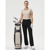 image:imageM MAELREG Womens Golf Pants with Belt Loops Stretch Straight Leg Regular Fit Work Business Slacks Travel Casual Dress PantsBlack
