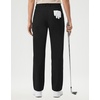 image:imageM MAELREG Womens Golf Pants with Belt Loops Stretch Straight Leg Regular Fit Work Business Slacks Travel Casual Dress PantsBlack