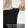 image:imageM MAELREG Womens Golf Pants with Belt Loops Stretch Straight Leg Regular Fit Work Business Slacks Travel Casual Dress PantsBlack