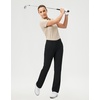 image:imageM MAELREG Womens Golf Pants with Belt Loops Stretch Straight Leg Regular Fit Work Business Slacks Travel Casual Dress PantsBlack