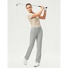 image:imageM MAELREG Womens Golf Pants with Belt Loops Stretch Straight Leg Regular Fit Work Business Slacks Travel Casual Dress PantsSilver Grey