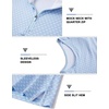 image:imageM MAELREG Womens Golf Shirt Sleeveless Collared Zip Up Patterns Polo Moisture Wicking Dry Fit Tennis Tank TopBlue Plaid