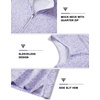 image:imageM MAELREG Womens Golf Shirt Sleeveless Collared Zip Up Patterns Polo Moisture Wicking Dry Fit Tennis Tank TopLavender Rose