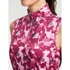 image:imageM MAELREG Womens Golf Shirt Sleeveless Collared Zip Up Patterns Polo Moisture Wicking Dry Fit Tennis Tank TopRed Splatter