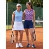 image:imageM MAELREG Womens Golf Shirt Sleeveless Collared Zip Up Patterns Polo Moisture Wicking Dry Fit Tennis Tank TopRose Red Florals