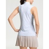 image:imageM MAELREG Womens Golf Shirt Sleeveless Collared Zip Up Patterns Polo Moisture Wicking Dry Fit Tennis Tank TopWhite Blue Florals