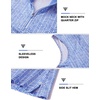 image:imageM MAELREG Womens Golf Shirt Sleeveless Collared Zip Up Patterns Polo Moisture Wicking Dry Fit Tennis Tank TopWhite Blue Stripes
