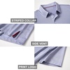 image:imageMens Golf Polo Shirts Short Sleeve Striped Performance Moisture Wicking Dry Fit Golf Shirts for MenBluishyellow Stripe