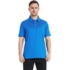 image:imageMens Golf Polo Shirts Short Sleeve Striped Performance Moisture Wicking Dry Fit Golf Shirts for MenCobalt Stripe