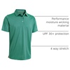 image:imageMens Golf Polo Shirts Short Sleeve Striped Performance Moisture Wicking Dry Fit Golf Shirts for MenGreen Stripe