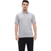 image:imageMens Golf Polo Shirts Short Sleeve Striped Performance Moisture Wicking Dry Fit Golf Shirts for MenGrey White Stripe