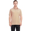 image:imageMens Golf Polo Shirts Short Sleeve Striped Performance Moisture Wicking Dry Fit Golf Shirts for MenOrange Stripe