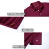 image:imageMens Golf Polo Shirts Short Sleeve Striped Performance Moisture Wicking Dry Fit Golf Shirts for MenRed Stripe