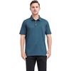 image:imageMens Golf Polo Shirts Short Sleeve Striped Performance Moisture Wicking Dry Fit Golf Shirts for MenTurquoise Stripe
