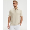 image:imageMens Golf Shirt Short and Long Sleeve Moisture Wicking Dry Fit Performance Solid Casual Pique Golf Polo Shirts for MenBeige