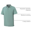 image:imageMens Golf Shirt Short and Long Sleeve Moisture Wicking Dry Fit Performance Solid Casual Pique Golf Polo Shirts for MenBeryl Green