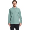 image:imageMens Golf Shirt Short and Long Sleeve Moisture Wicking Dry Fit Performance Solid Casual Pique Golf Polo Shirts for MenBeryl Greenlong