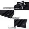 image:imageMens Golf Shirt Short and Long Sleeve Moisture Wicking Dry Fit Performance Solid Casual Pique Golf Polo Shirts for MenBlack