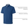 image:imageMens Golf Shirt Short and Long Sleeve Moisture Wicking Dry Fit Performance Solid Casual Pique Golf Polo Shirts for MenBlue