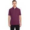 image:imageMens Golf Shirt Short and Long Sleeve Moisture Wicking Dry Fit Performance Solid Casual Pique Golf Polo Shirts for MenBordeaux Red