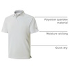 image:imageMens Golf Shirt Short and Long Sleeve Moisture Wicking Dry Fit Performance Solid Casual Pique Golf Polo Shirts for MenCream
