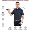 image:imageMens Golf Shirt Short and Long Sleeve Moisture Wicking Dry Fit Performance Solid Casual Pique Golf Polo Shirts for MenDark Grey