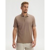 image:imageMens Golf Shirt Short and Long Sleeve Moisture Wicking Dry Fit Performance Solid Casual Pique Golf Polo Shirts for MenLight Brown