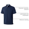 image:imageMens Golf Shirt Short and Long Sleeve Moisture Wicking Dry Fit Performance Solid Casual Pique Golf Polo Shirts for MenNavy