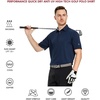 image:imageMens Golf Shirt Short and Long Sleeve Moisture Wicking Dry Fit Performance Solid Casual Pique Golf Polo Shirts for MenNavy