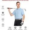 image:imageMens Golf Shirt Short and Long Sleeve Moisture Wicking Dry Fit Performance Solid Casual Pique Golf Polo Shirts for MenSky Blue
