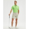image:imageMens Golf Shirt Short and Long Sleeve Moisture Wicking Dry Fit Performance Solid Casual Pique Golf Polo Shirts for MenTurquoise Green