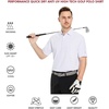 image:imageMens Golf Shirt Short and Long Sleeve Moisture Wicking Dry Fit Performance Solid Casual Pique Golf Polo Shirts for MenWhite