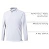 image:imageMens Golf Shirt Short and Long Sleeve Moisture Wicking Dry Fit Performance Solid Casual Pique Golf Polo Shirts for MenWhitelong