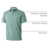 image:imageMens Polo Shirts Short and Long Sleeve Casual Solid Stylish Dry Fit Performance Designed Collared Golf Polo Shirts for MenBeryl Green