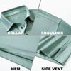 image:imageMens Polo Shirts Short and Long Sleeve Casual Solid Stylish Dry Fit Performance Designed Collared Golf Polo Shirts for MenBeryl Greenlong