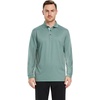 image:imageMens Polo Shirts Short and Long Sleeve Casual Solid Stylish Dry Fit Performance Designed Collared Golf Polo Shirts for MenBeryl Greenlong