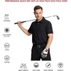 image:imageMens Polo Shirts Short and Long Sleeve Casual Solid Stylish Dry Fit Performance Designed Collared Golf Polo Shirts for MenBlack