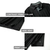 image:imageMens Polo Shirts Short and Long Sleeve Casual Solid Stylish Dry Fit Performance Designed Collared Golf Polo Shirts for MenBlack