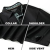 image:imageMens Polo Shirts Short and Long Sleeve Casual Solid Stylish Dry Fit Performance Designed Collared Golf Polo Shirts for MenBlacklong